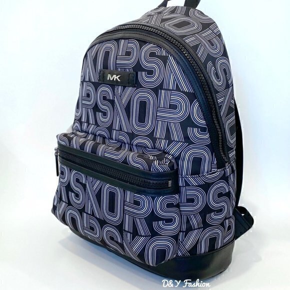 Michael Kors Handbags - MICHAEL KORS Mens Kent Graphic Logo Backpack Bag in Black